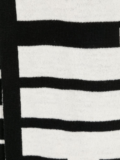 PHILIPP PLEIN logo-jacquard wool scarf outlook