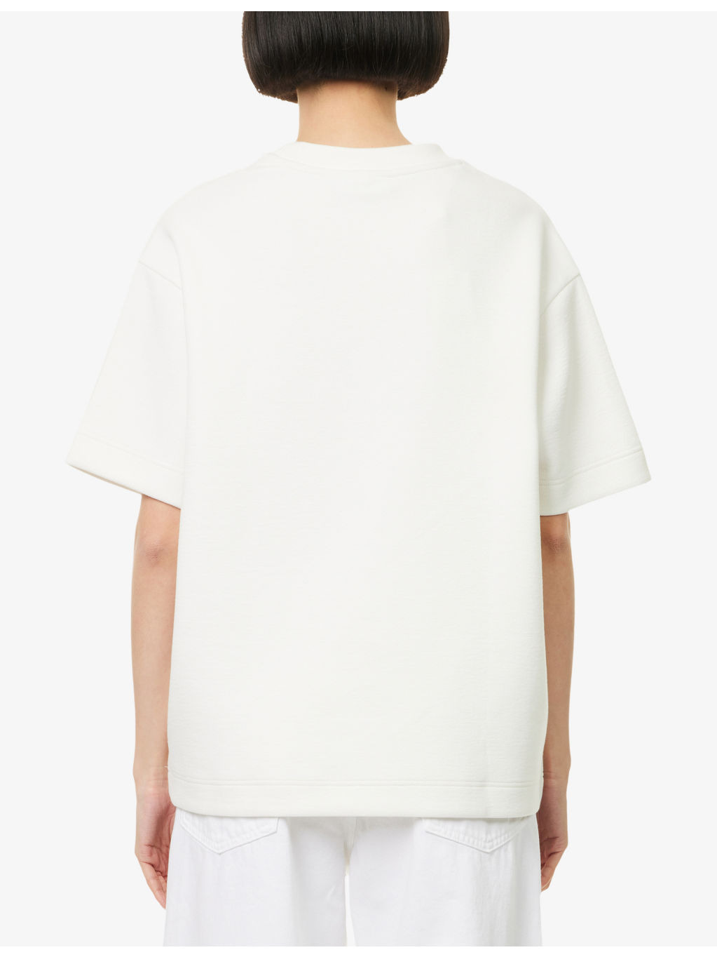 Relaxed-Fit Textured Stretch-Cotton Blend T-Shirt - 4