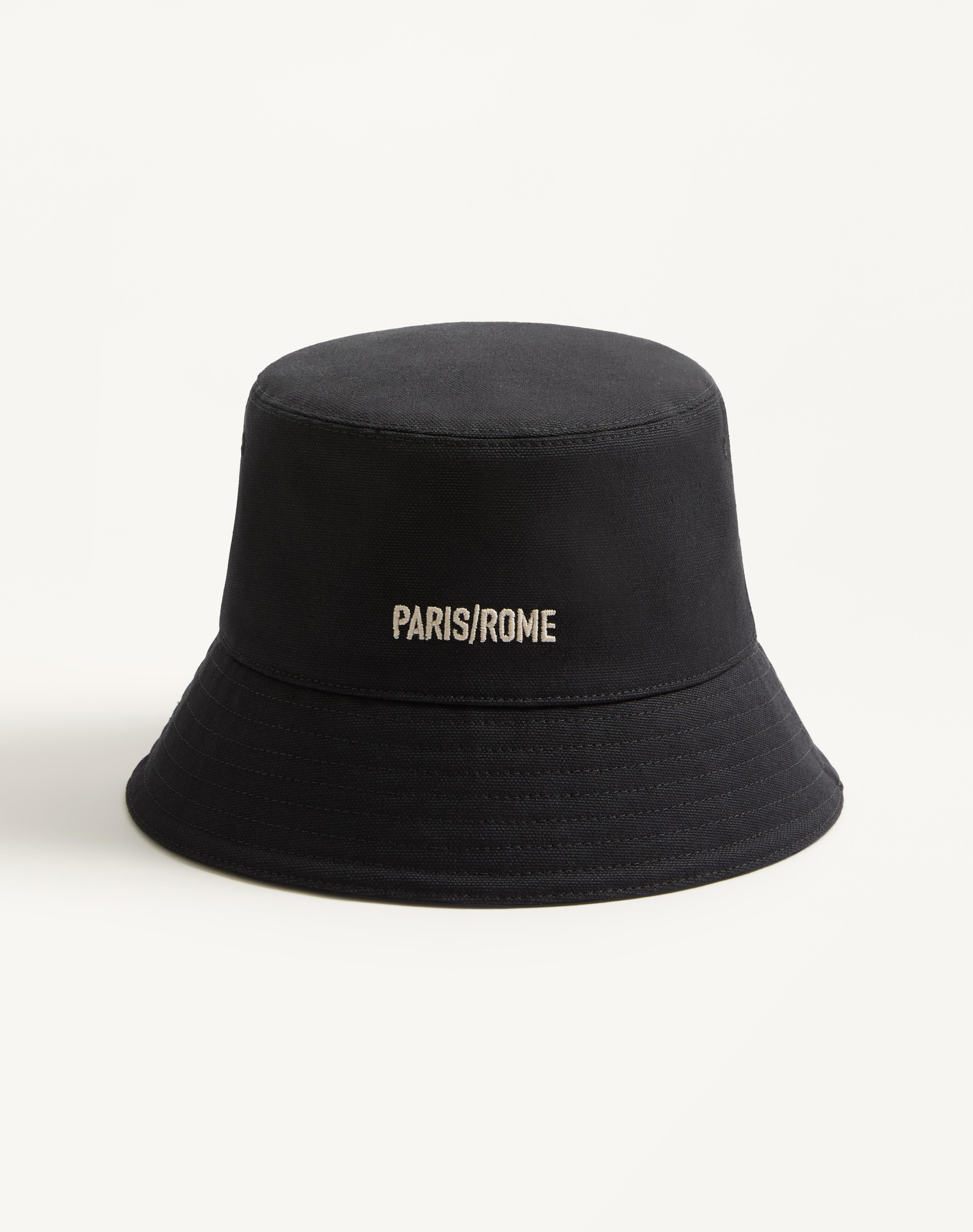 CHEZ VALENTINO COTTON BUCKET HAT WITH EMBROIDERY - 4