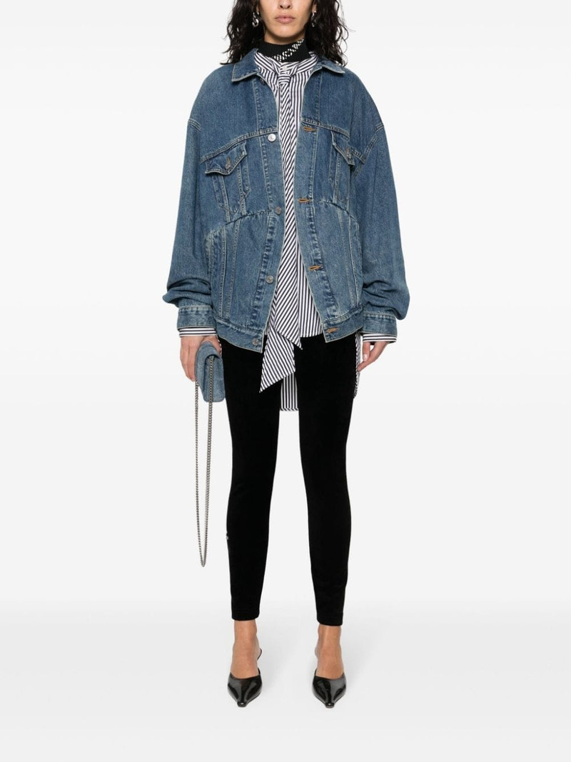 BALENCIAGA velvet ski leggings outlook