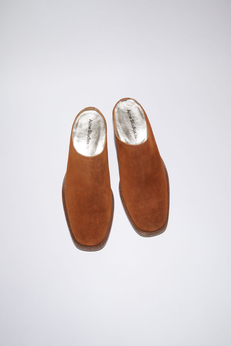 Suede mules - Tobacco brown 2