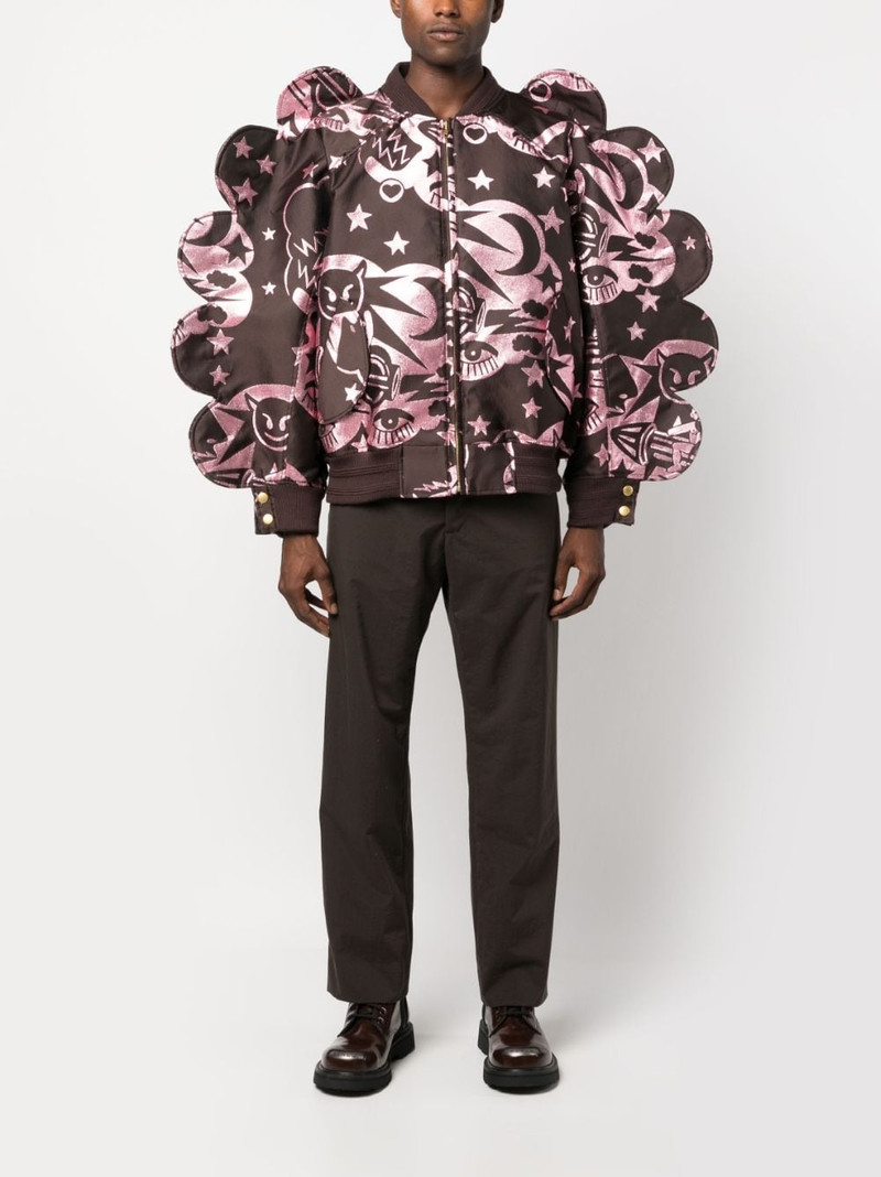 Walter Van Beirendonck Wings oversized bomber jacket outlook