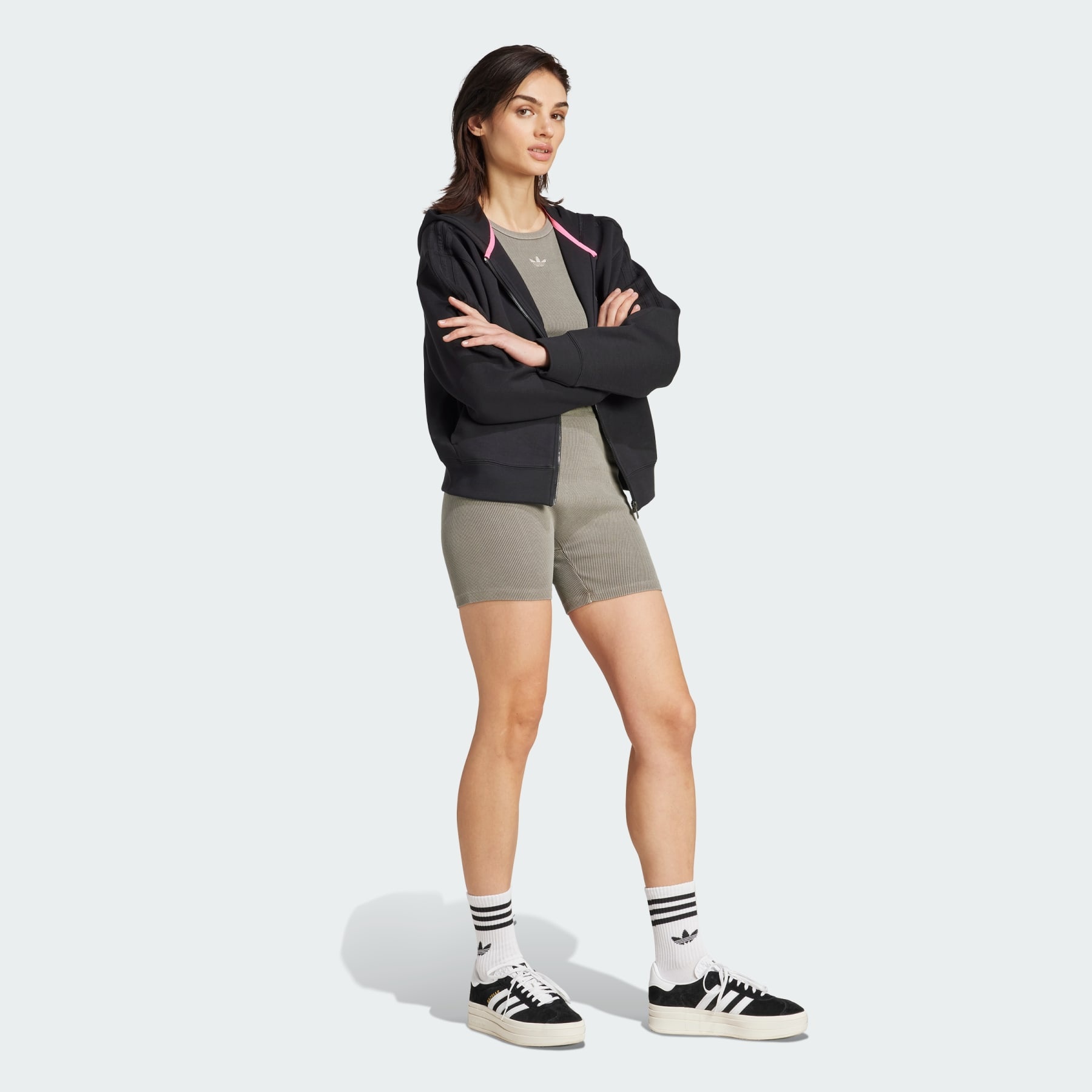 Essentials Rib 1/4 Washed Shorts - 4