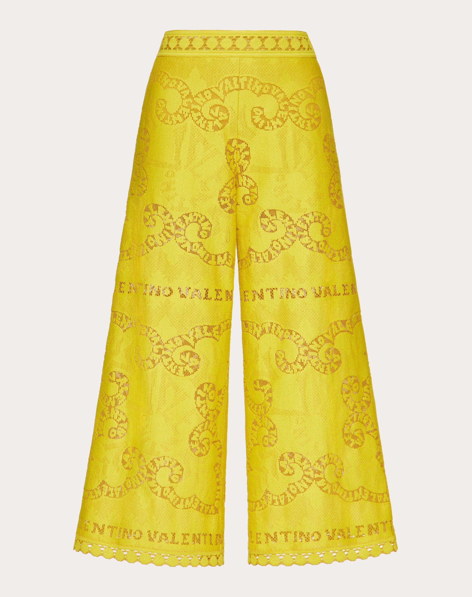 COTTON GUIPURE MINI BANDANA PANTS - 1