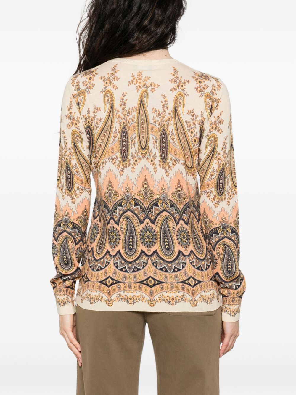 paisley-print cardigan - 4