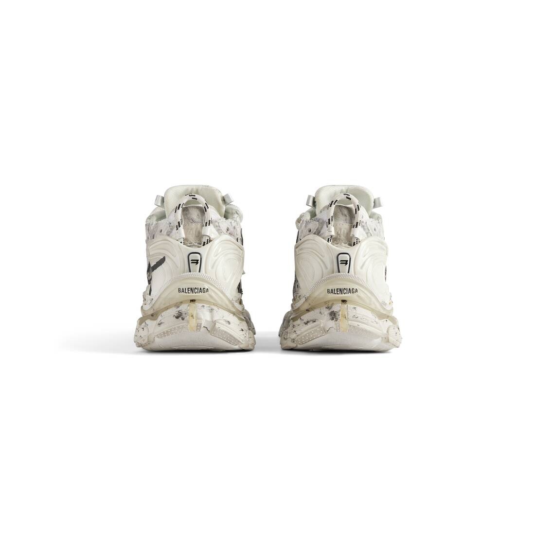 Women's Runner Graffiti Sneaker in White - 5