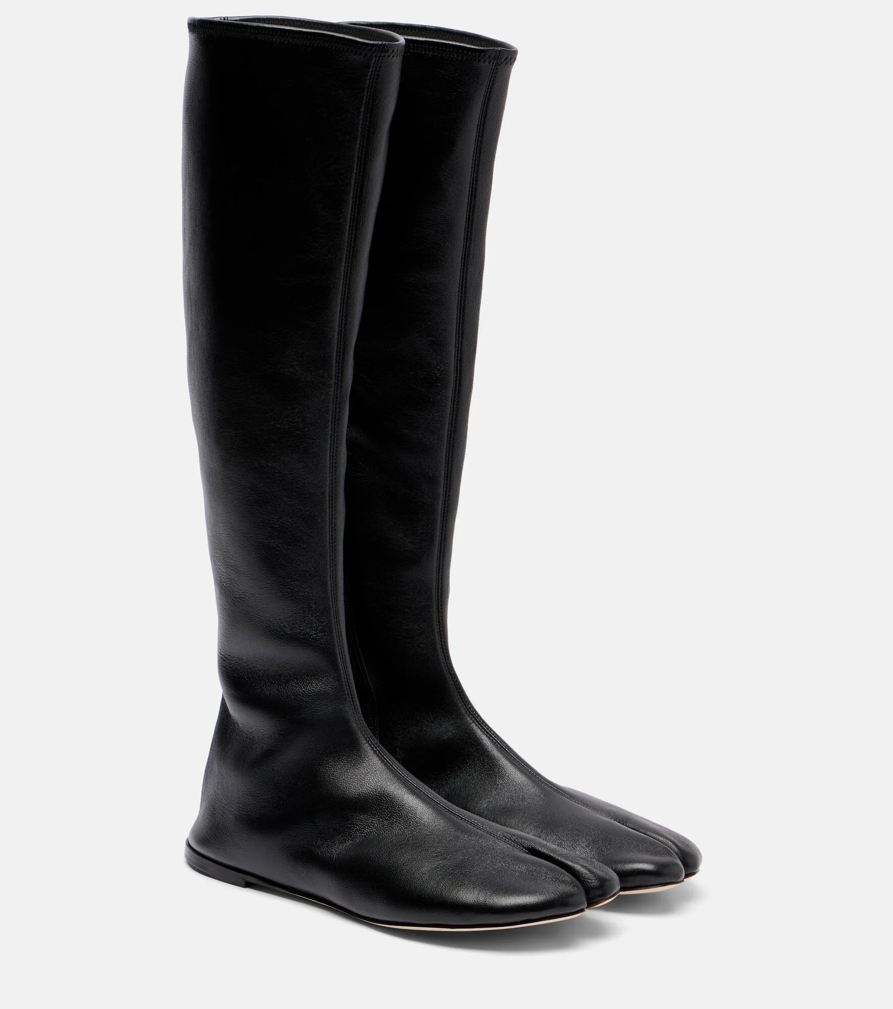 Tabi leather knee-high boots - 1