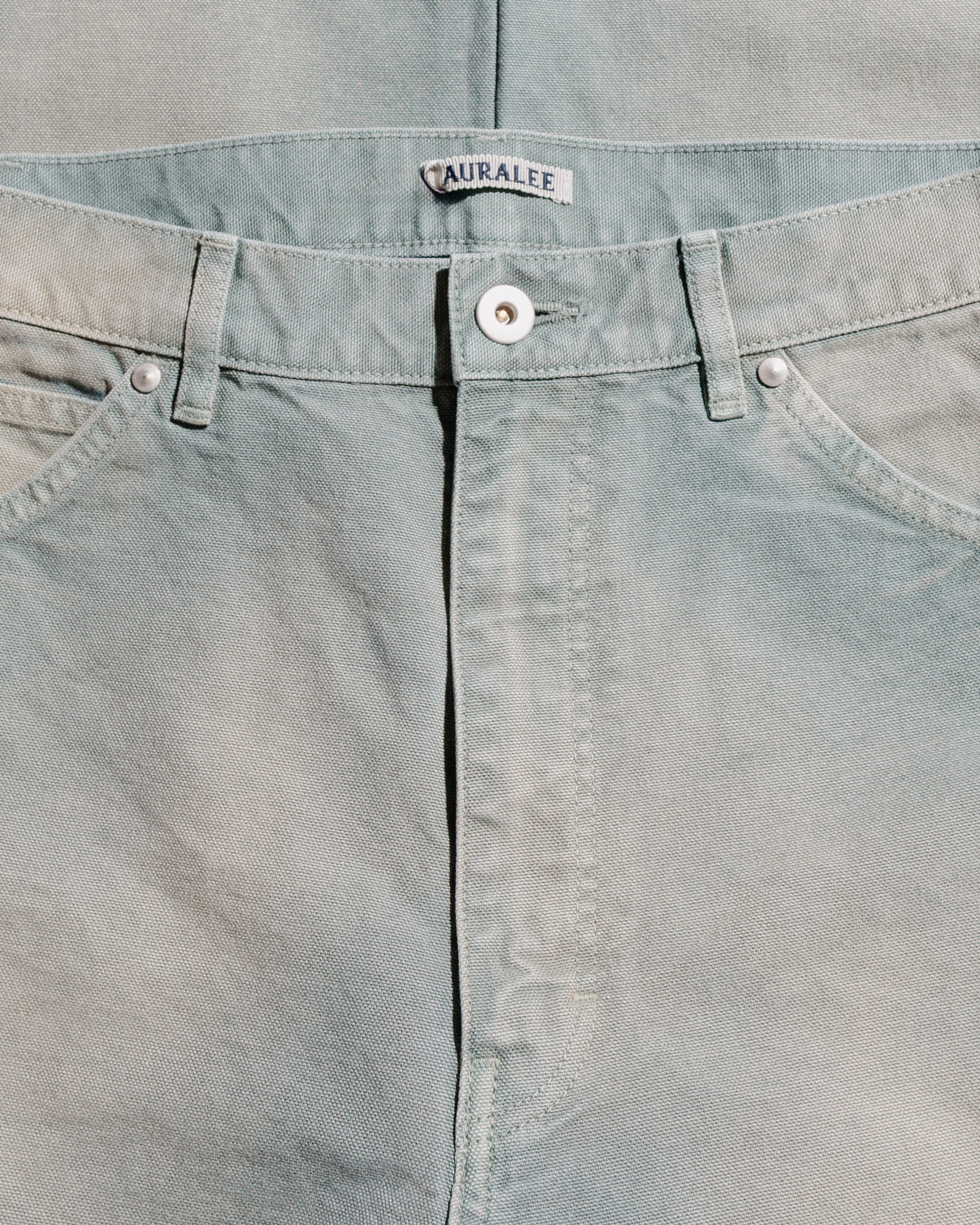Organic Cotton Duck Pants Ash Green - 5