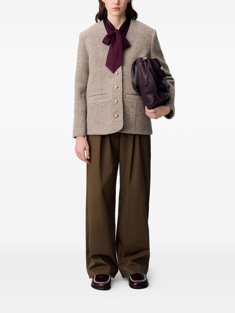 Claudie Pierlot button-down V-neck jacket outlook