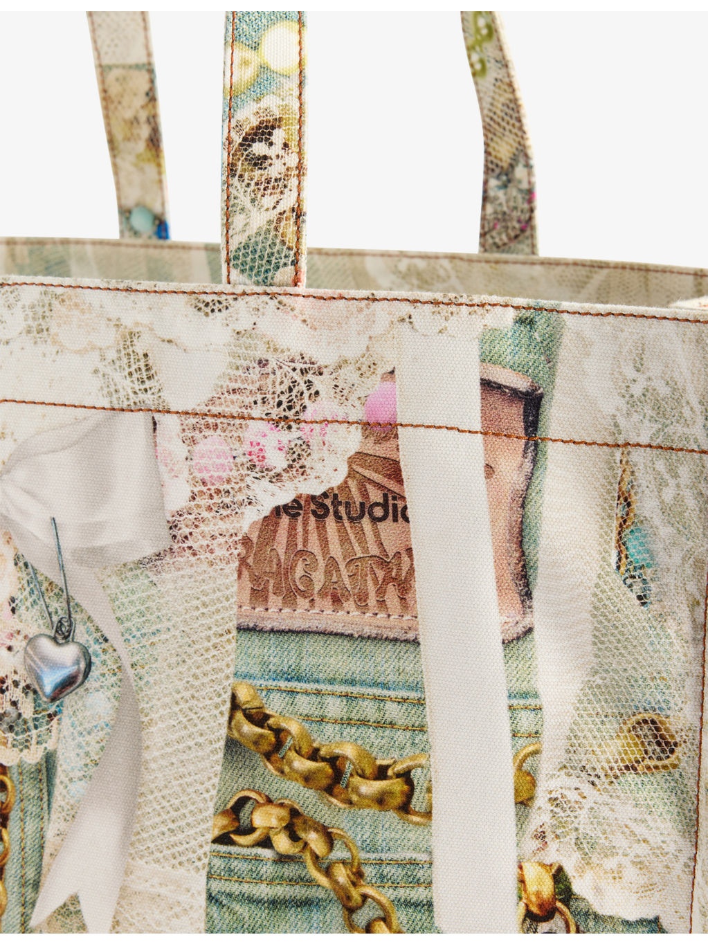 Logo-Embroidered Denim Tote Bag - 3