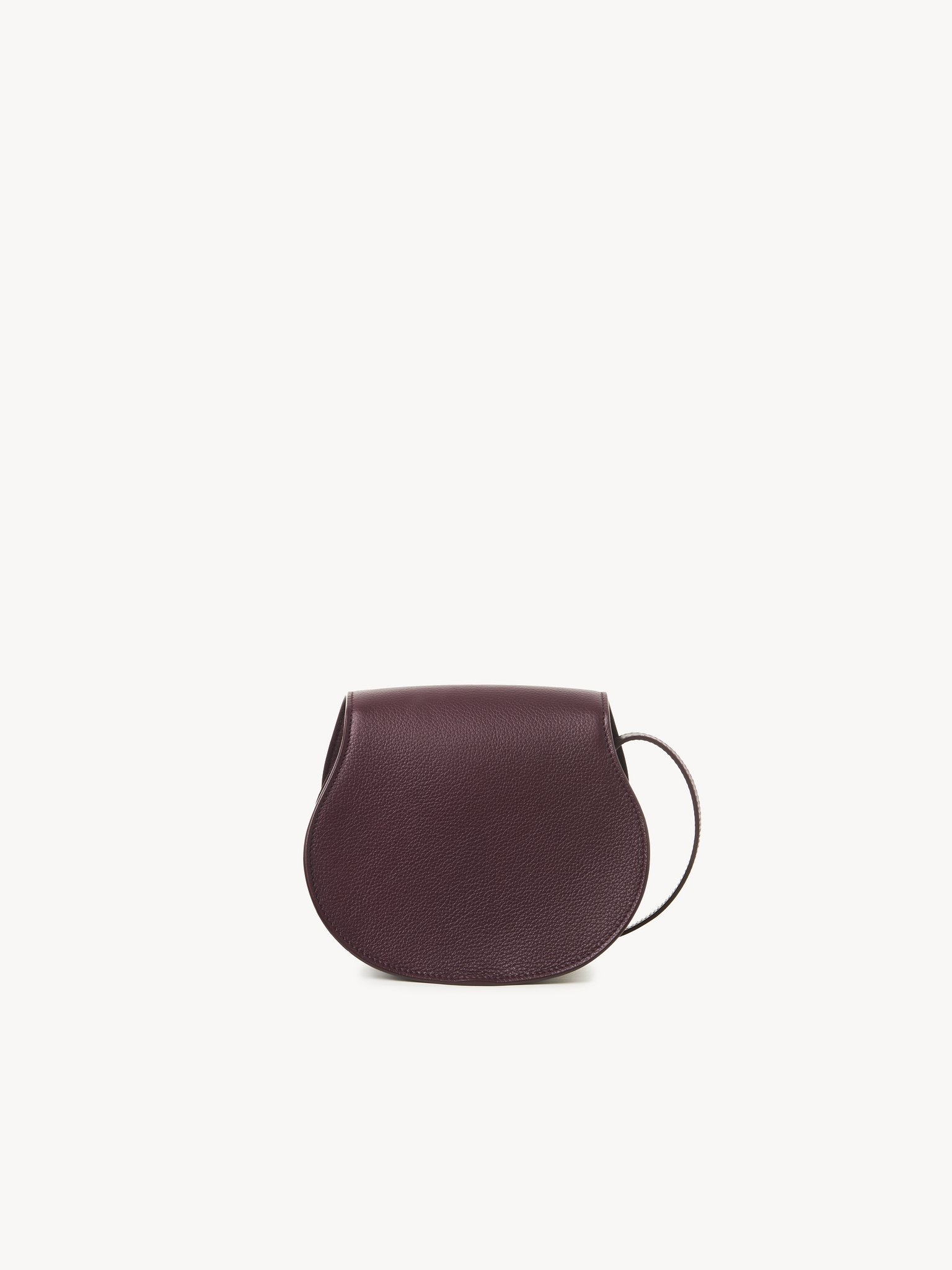 SMALL MARCIE SADDLE BAG IN GRAINED LEATHER - 4