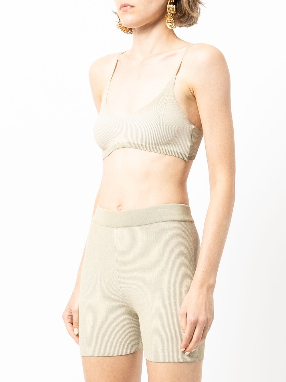 Arancia ribbed-knit shorts - 3