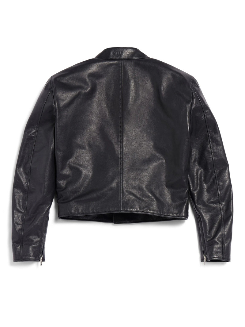 BALENCIAGA Racer Zipped Leather Jacket outlook