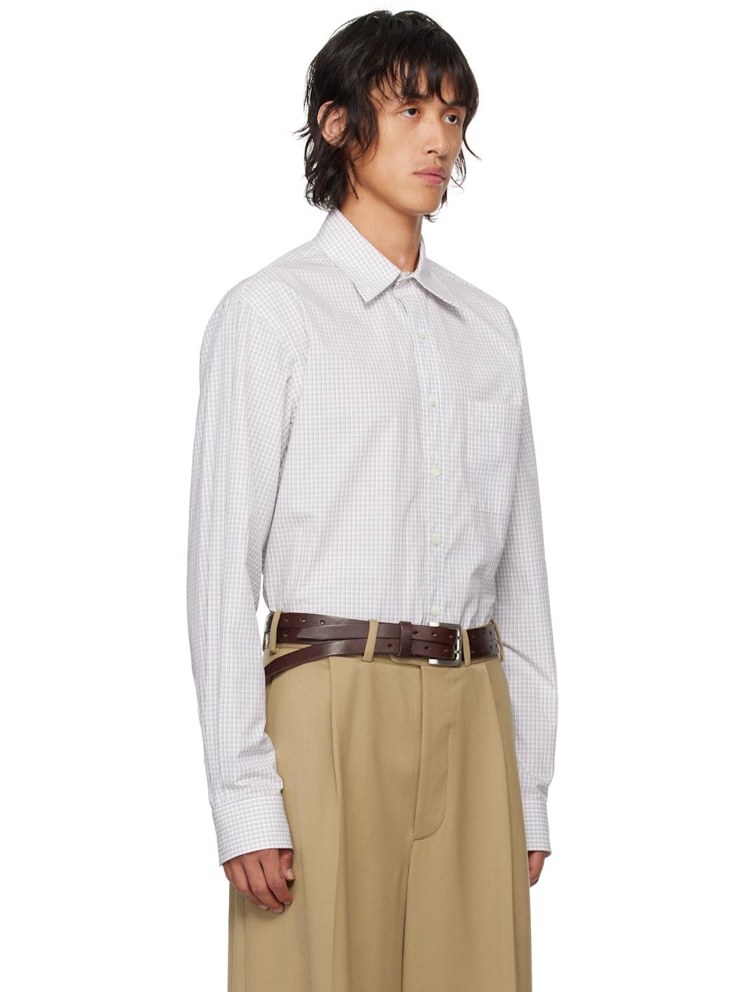 White Check Shirt - 2