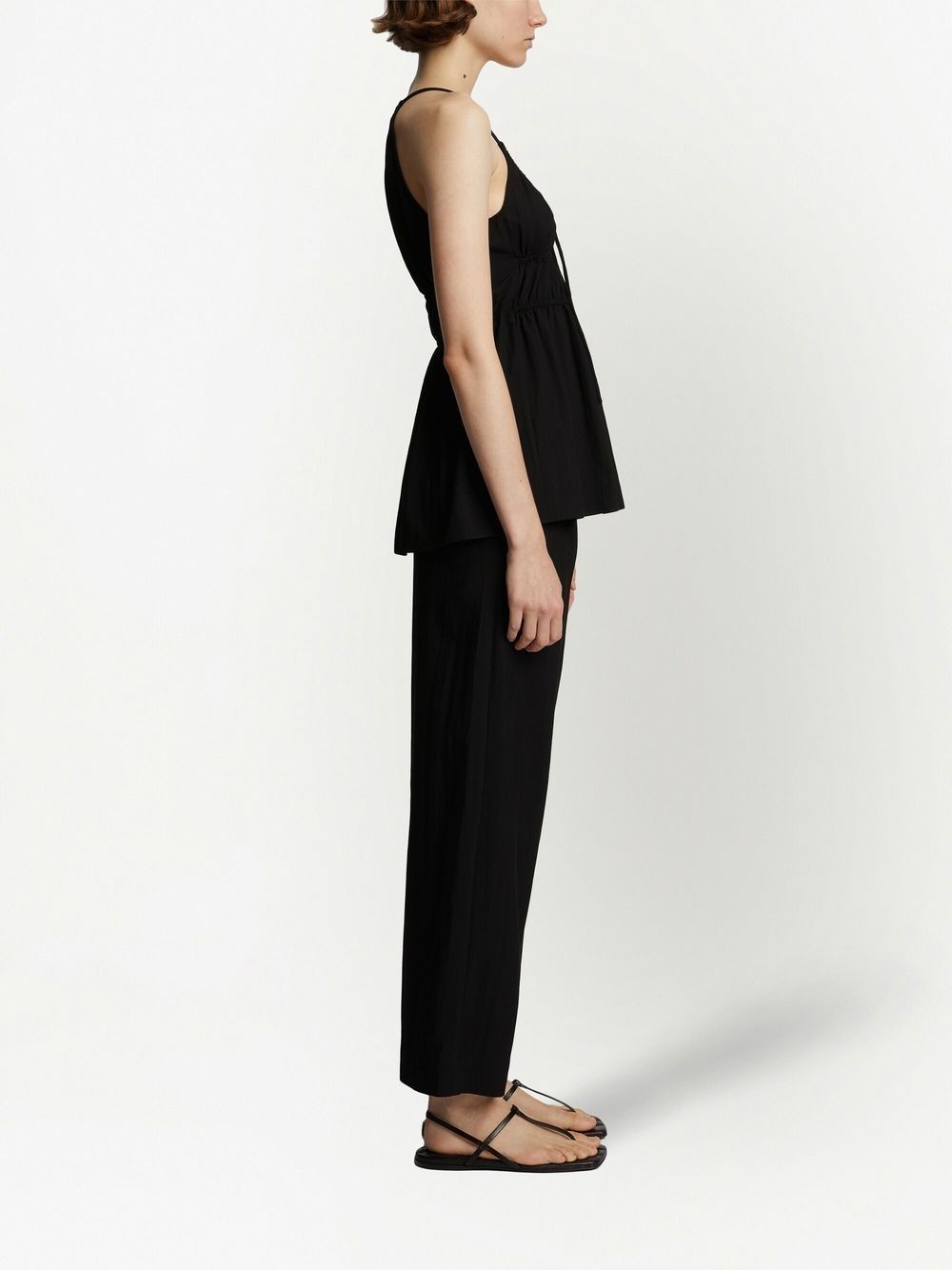 draped suiting ruched top - 3