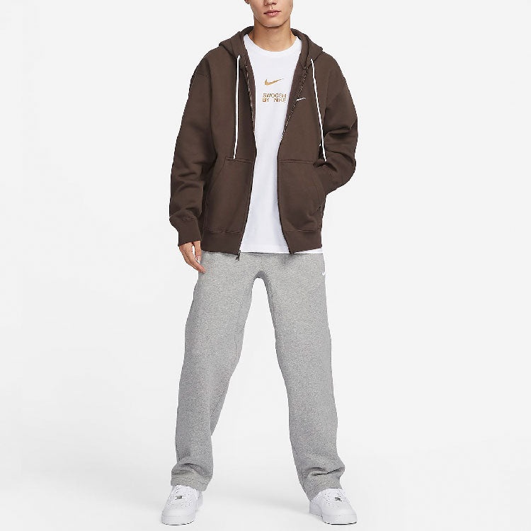 Nike Solo Swoosh Hoodie 'Brown' DR0404-237 - 3