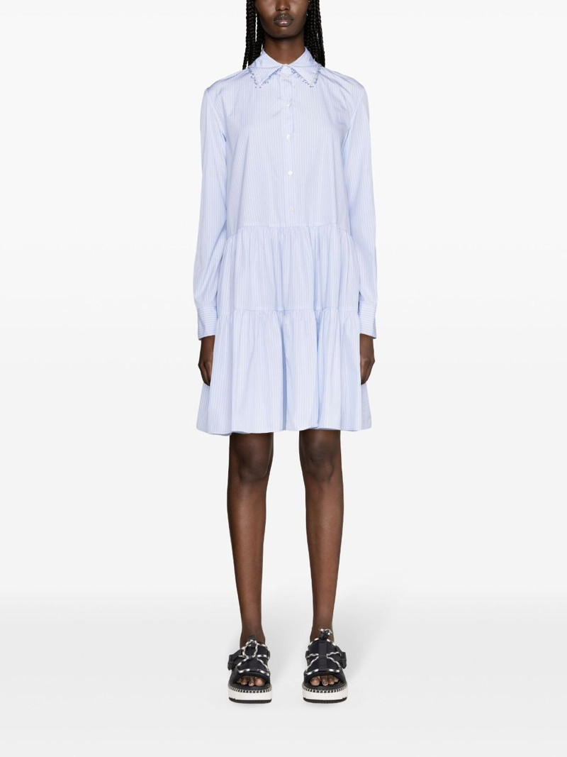 FABIANA FILIPPI striped cotton shirtdress outlook