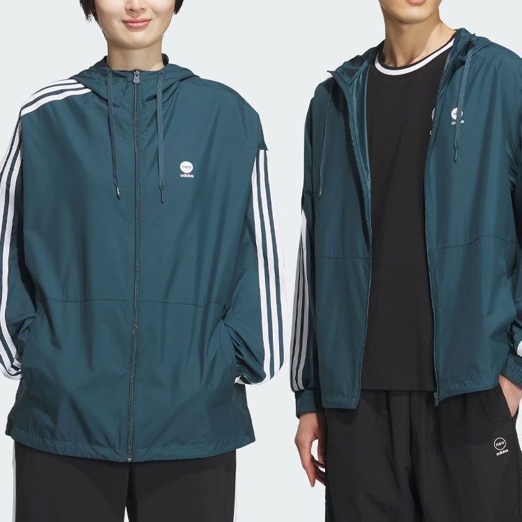 adidas Neo Essentials Windbreaker Jackets 'Teal' IK5048 - 5