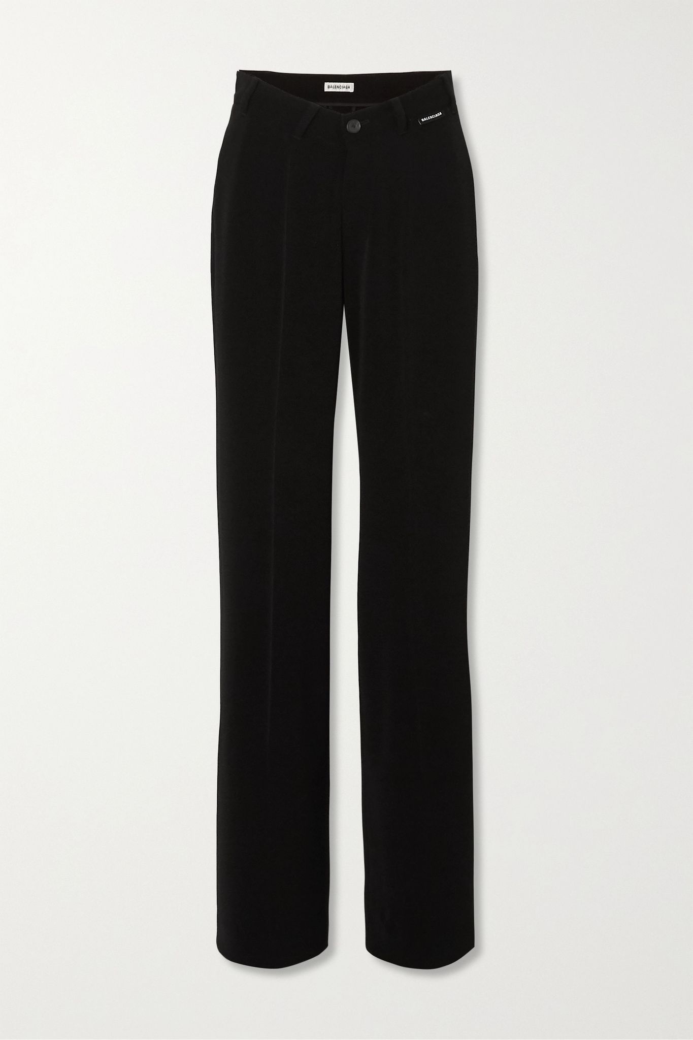 Stretch-crepe straight-leg pants - 1