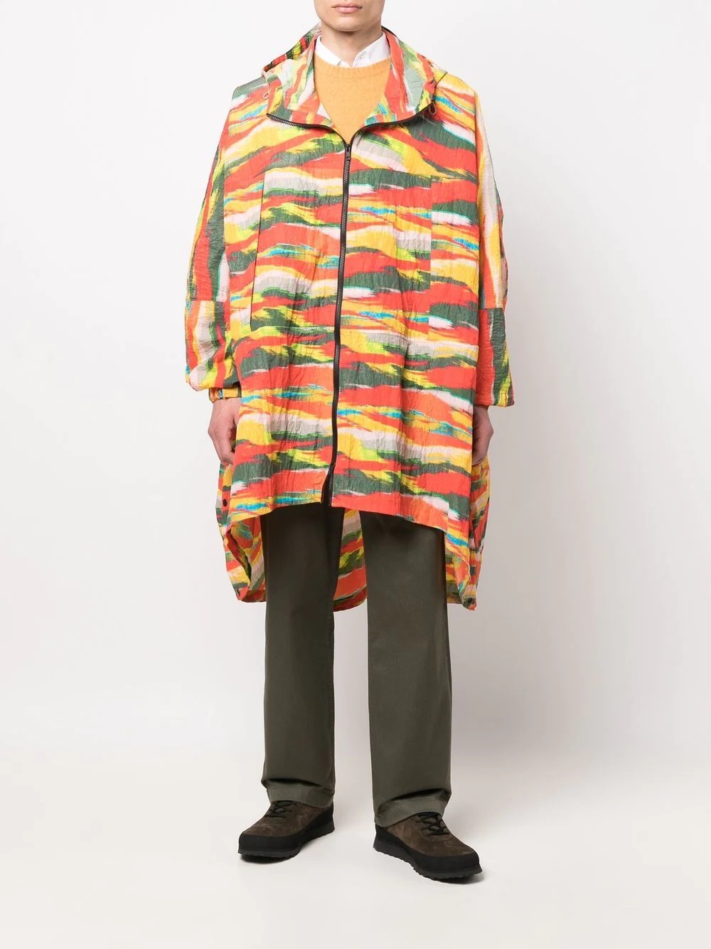 MIST camouflage-print cape - 2