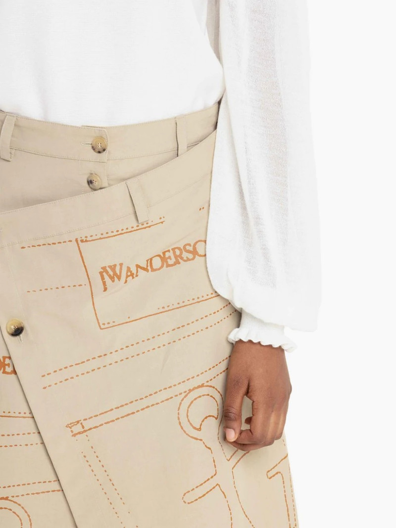 LOGO PRINT A-LINE SKIRT 5