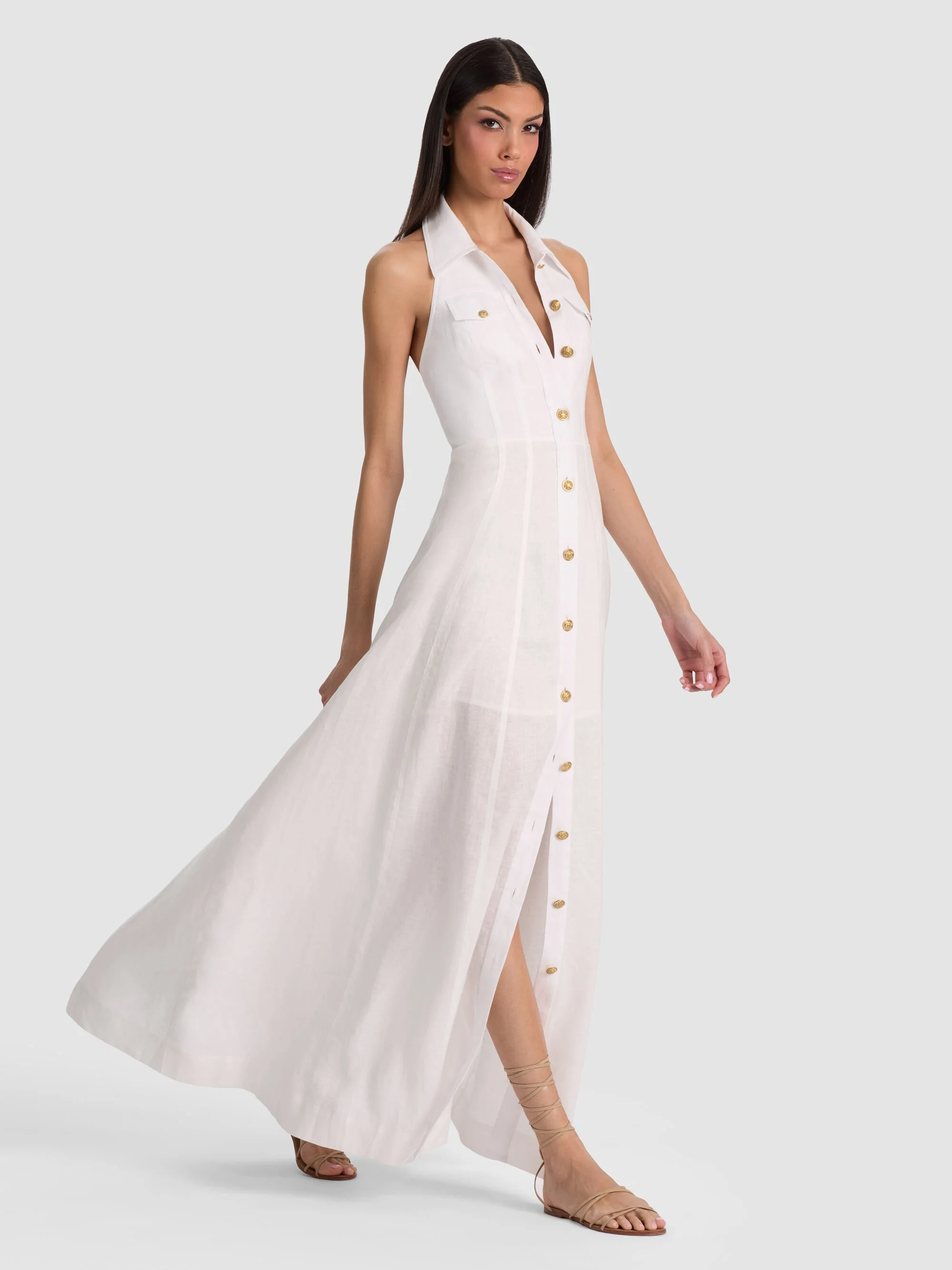 KENDALL LINEN MAXI DRESS - 1