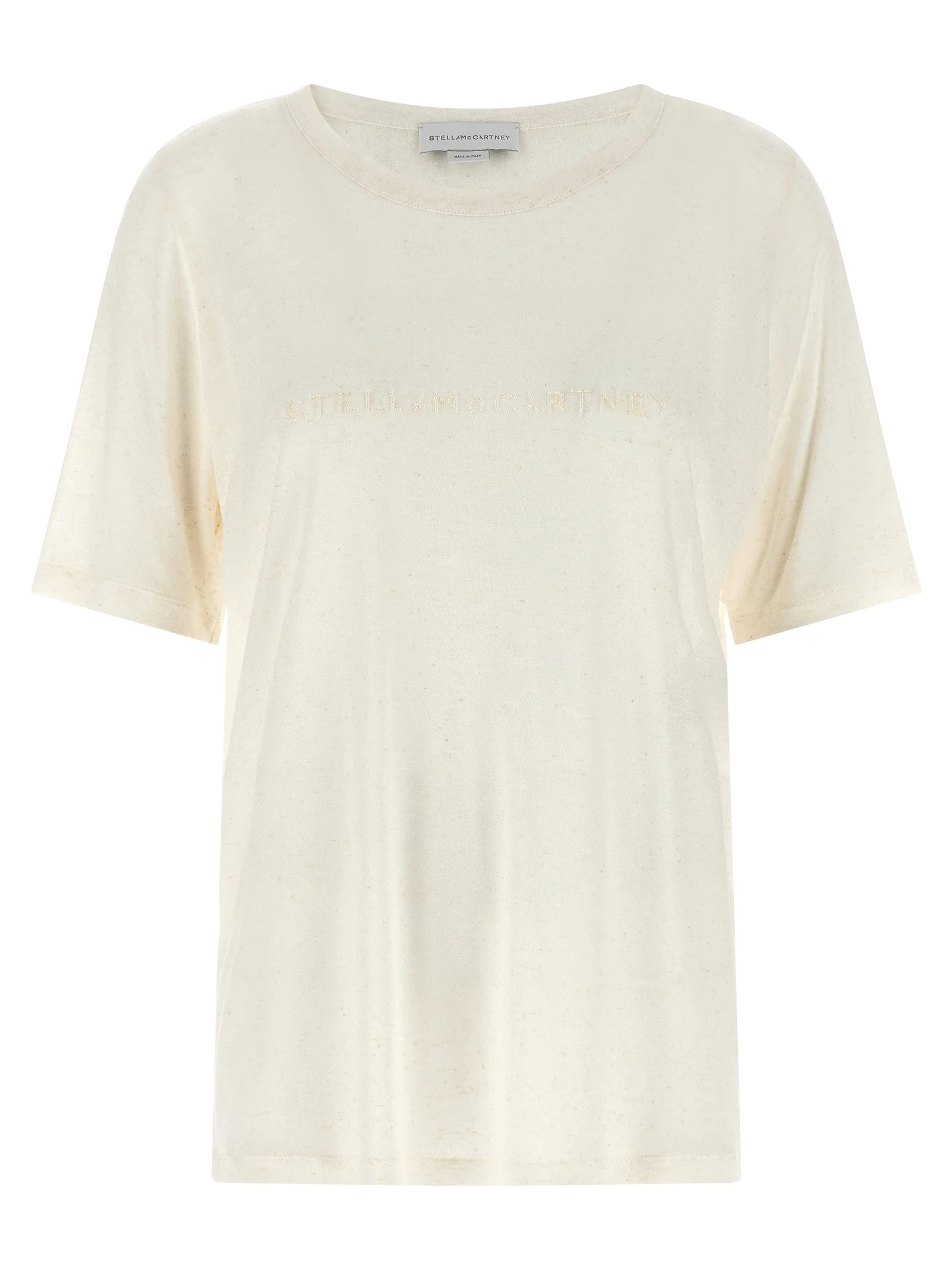 Beads Embroidery T-Shirt White - 1