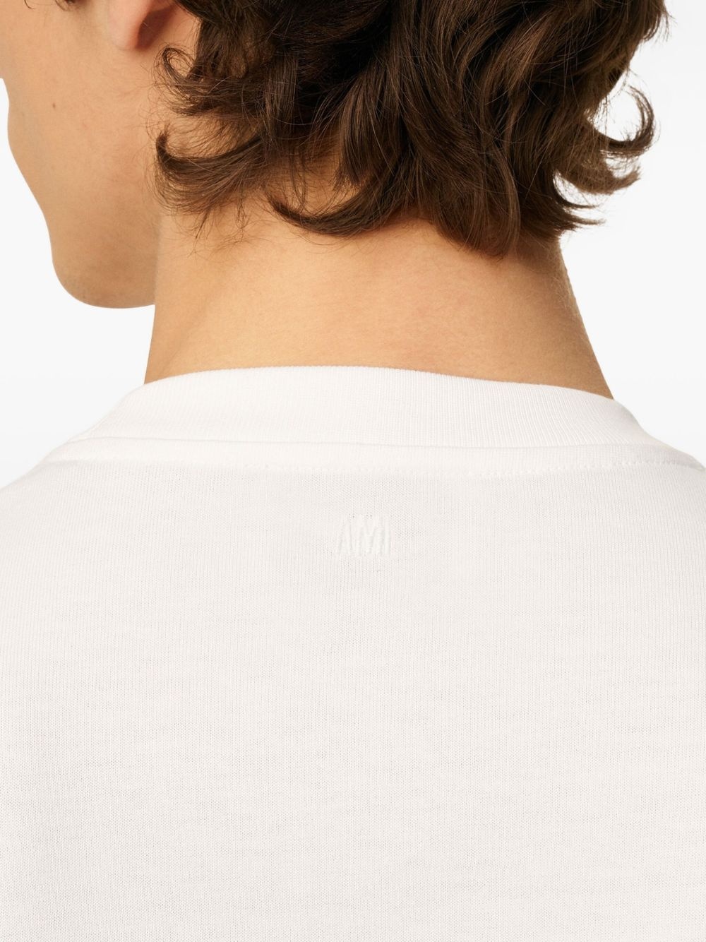 Ami de Coeur-motif organic cotton T-shirt - 6