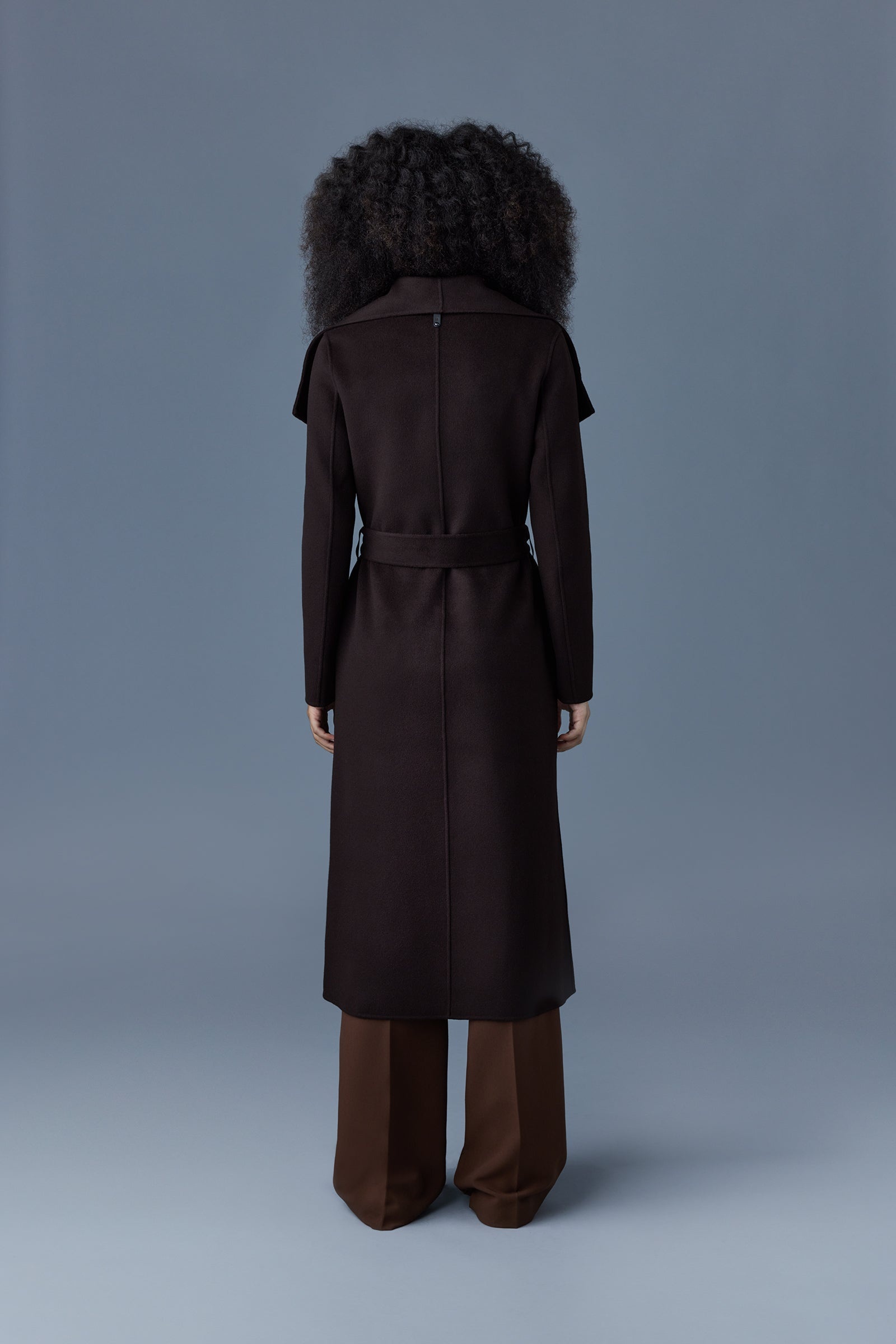 MAI Double-face wool wrap coat - 4