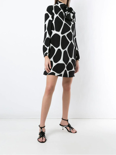 Valentino giraffe print silk mini dress outlook