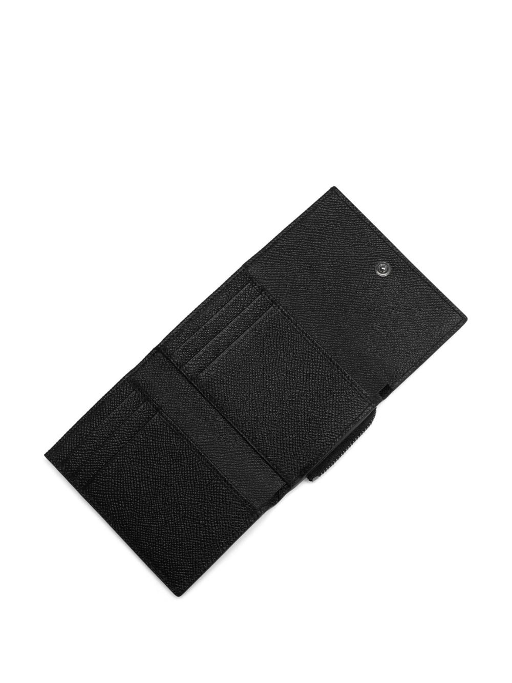 logo-plaque leather wallet - 4