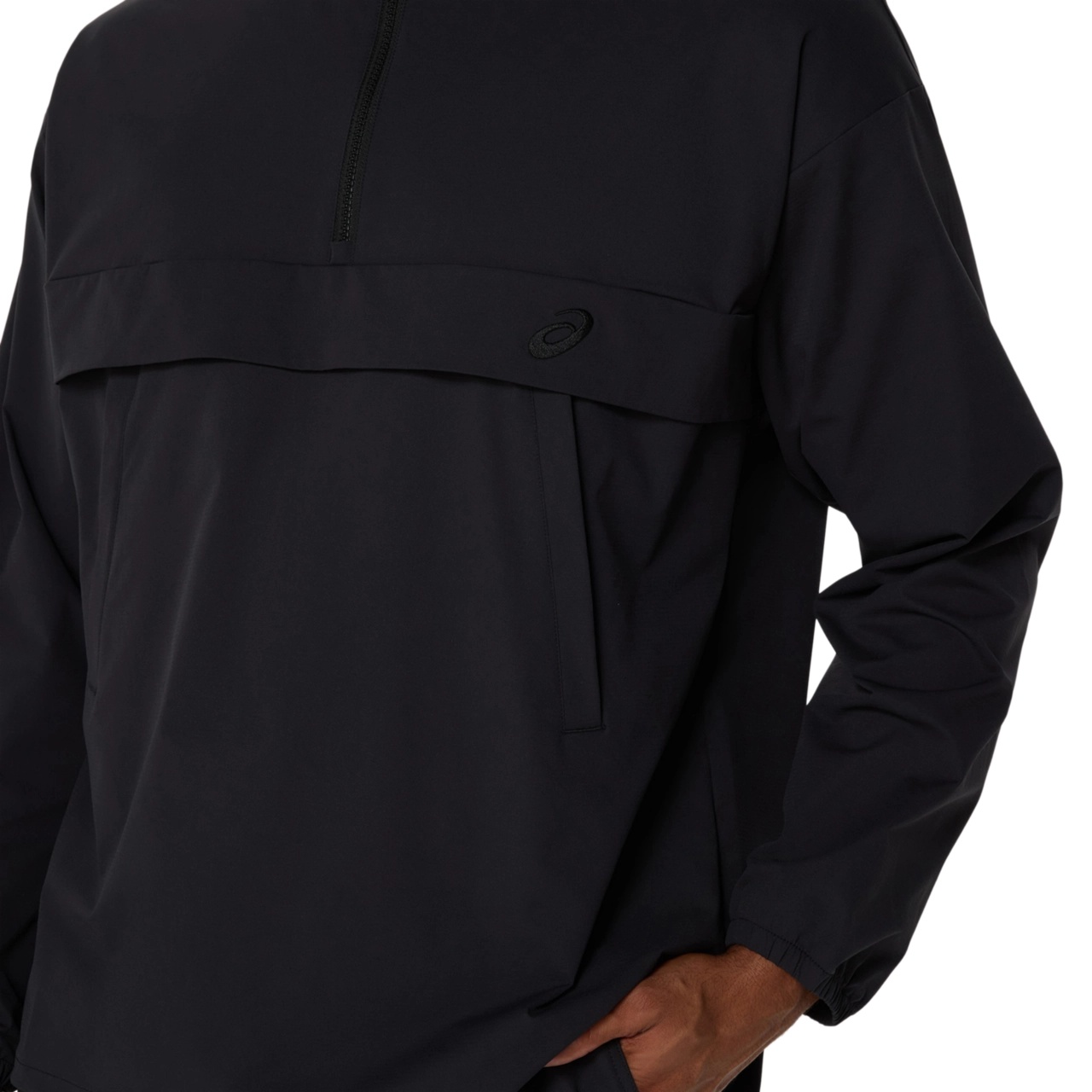 DOUBLE WEAVE RELAXED PULL OVER JACKET - 4