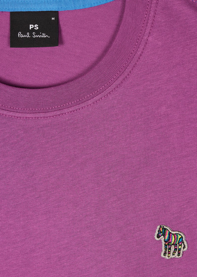 Paul Smith Purple Organic Cotton Zebra Logo T-Shirt outlook