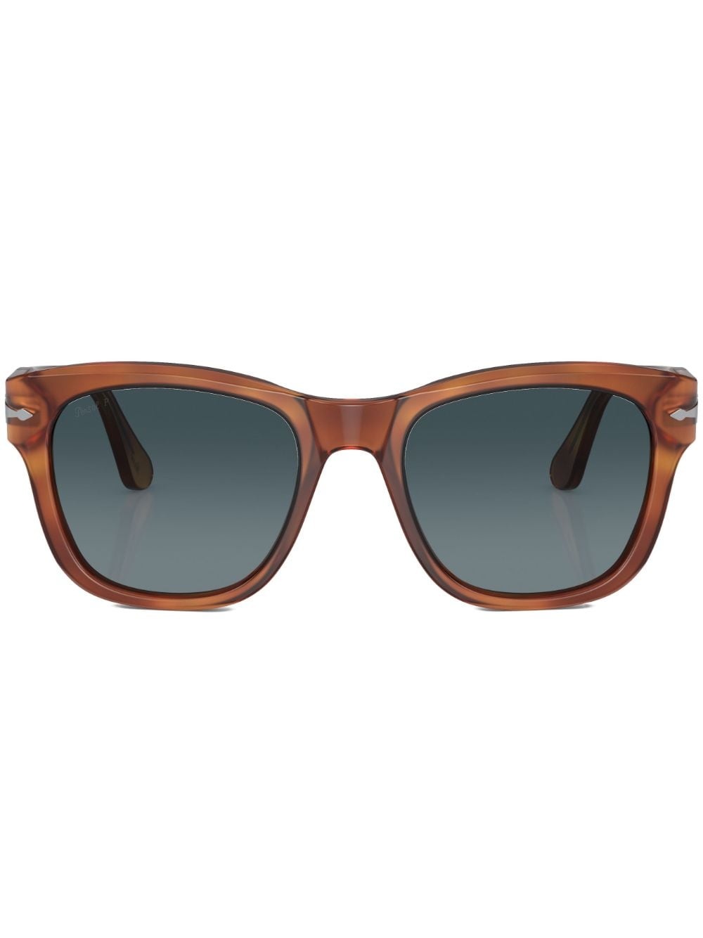 round-frame straight-arm sunglasses - 1