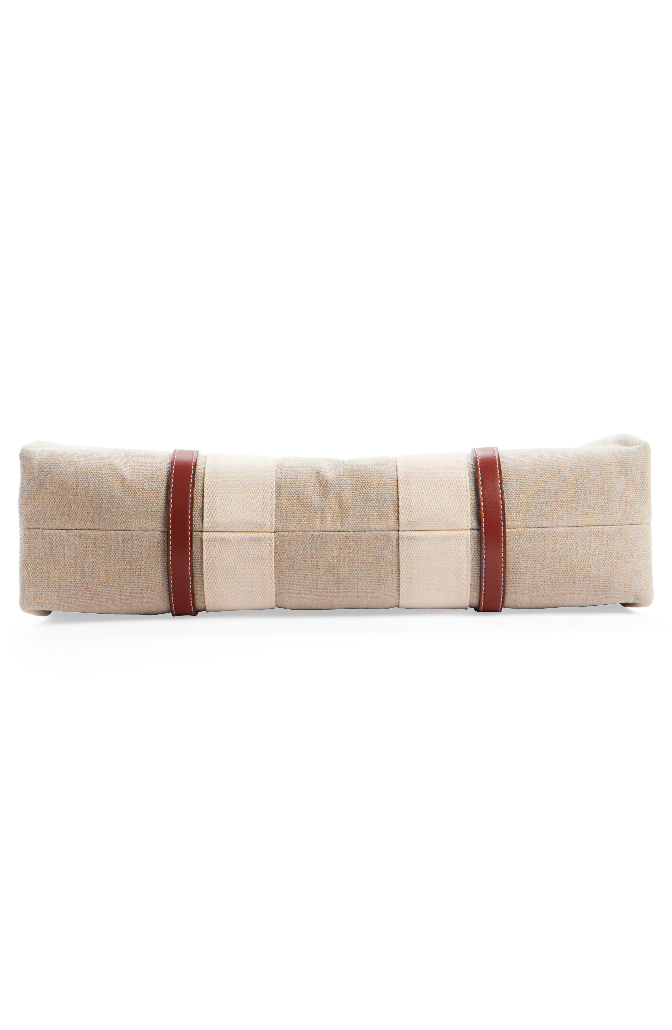 Chloé Medium Woody Linen Tote in White - 5
