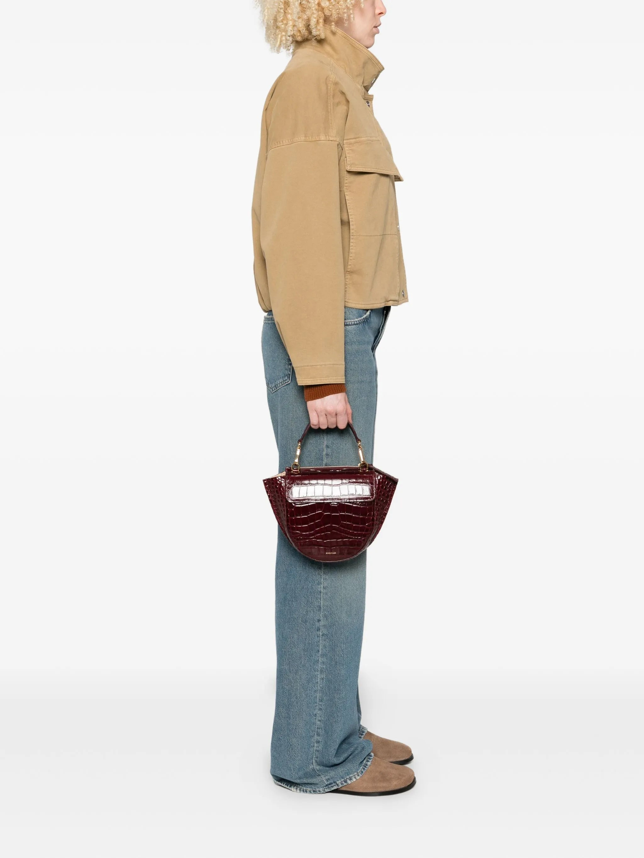 Wandler Mini Hortensia Crocodile-embossed Bag - 4