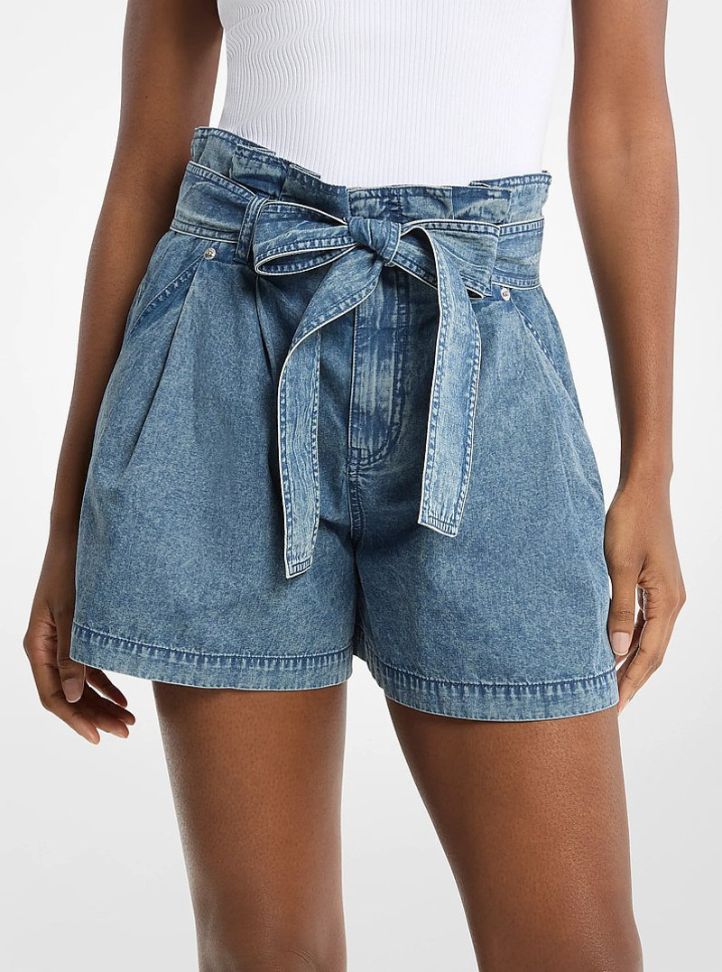 Denim Paperbag Shorts 1