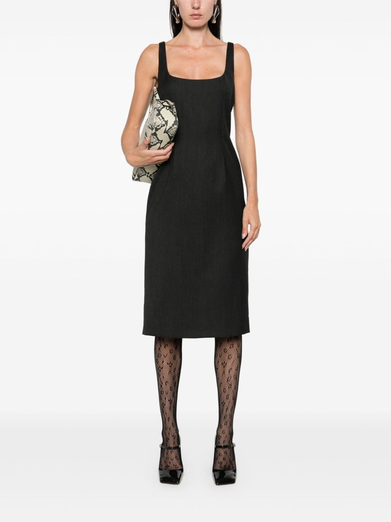 Moschino virgin wool midi dress outlook