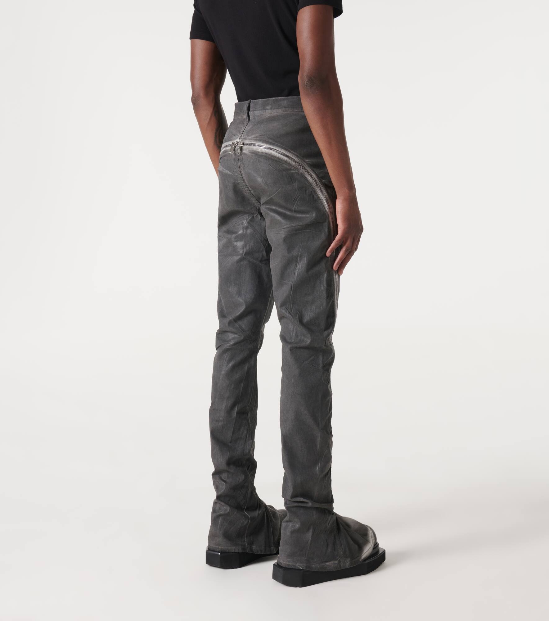 Paneled tapered jeans - 4