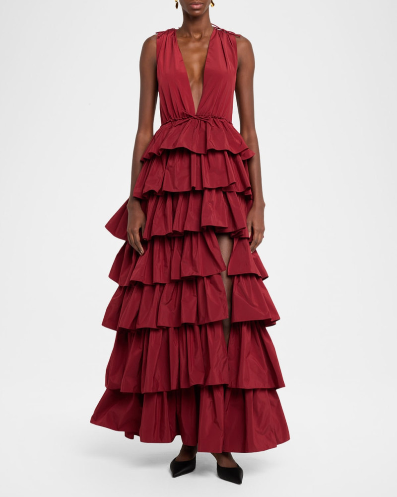AKNVAS Henriette Ruffle Gown outlook