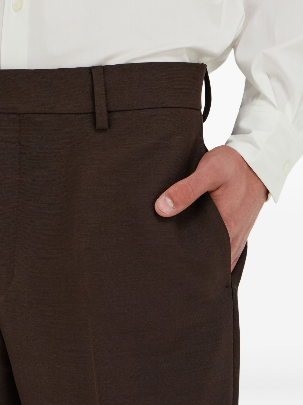 tailored straight-leg trousers - 5