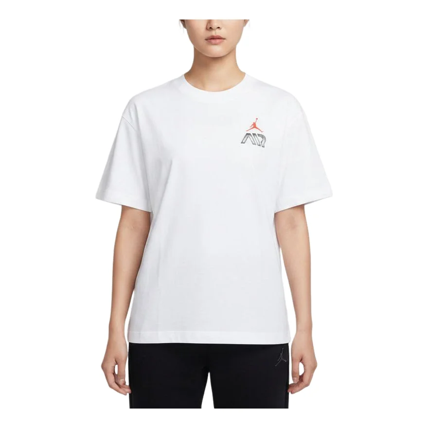 (WMNS) Jordan Flight Graphic T-Shirt 'White' IM7133-100 - 1