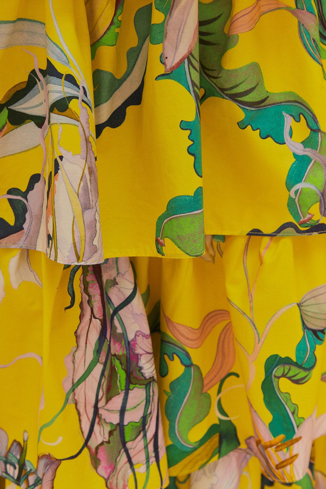 Yellow Jellyfish Bouquet Maxi Skirt - 6