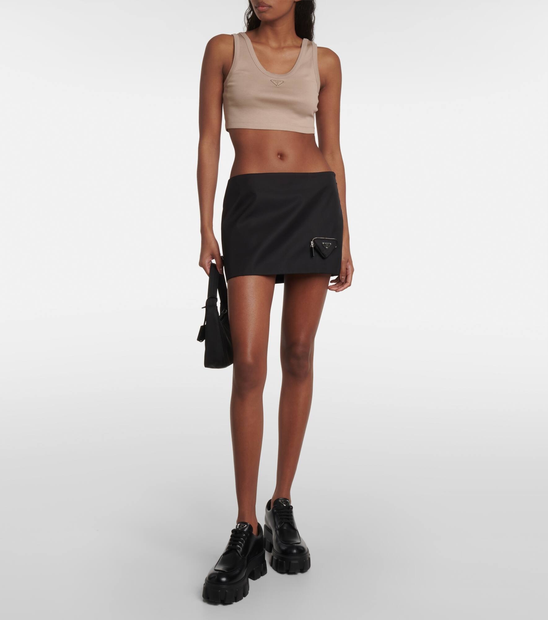 Logo cotton jersey tank top - 2