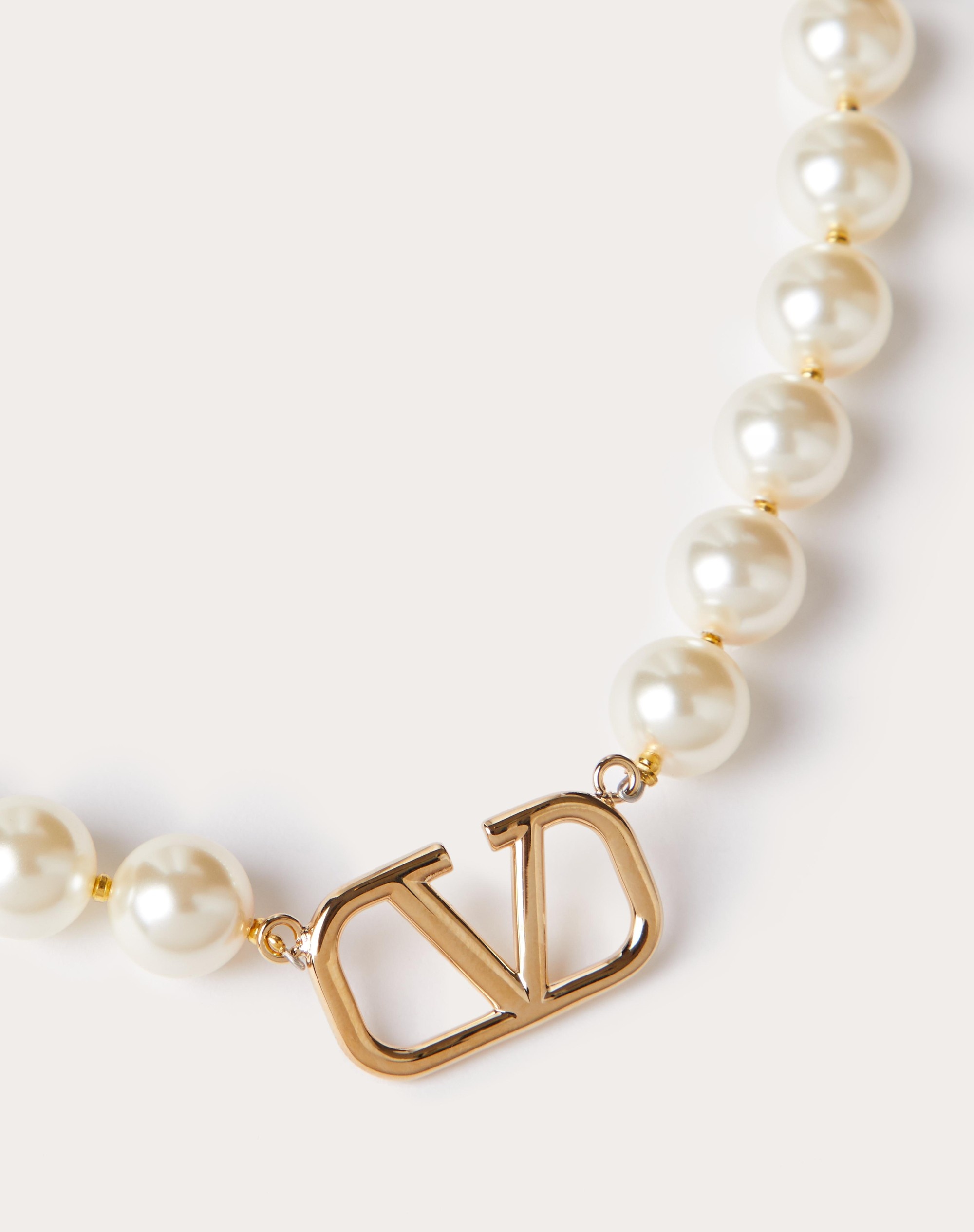 VLOGO SIGNATURE METAL CHOKER WITH SWAROVSKI® PEARLS - 2