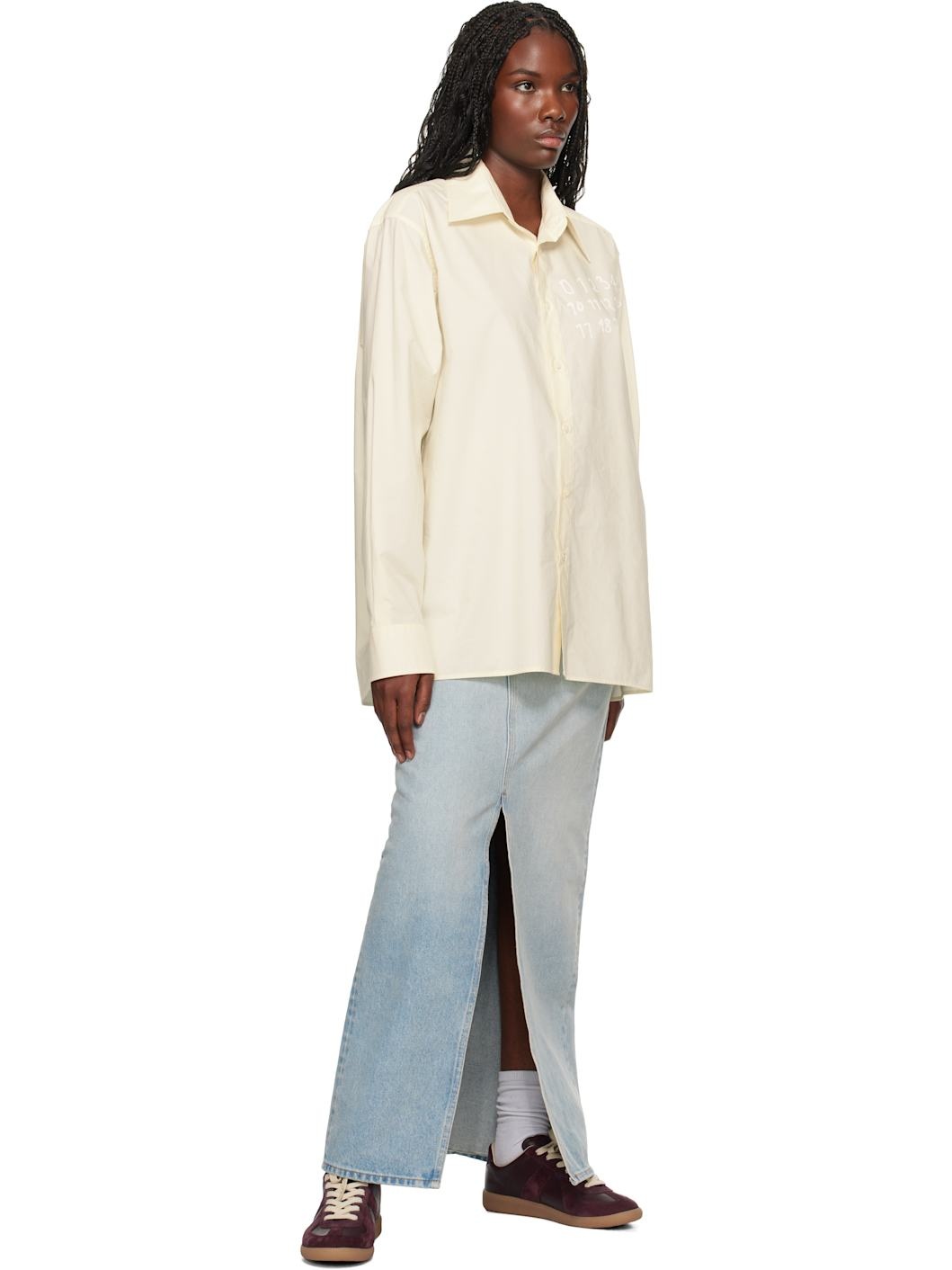 Off-White Poplin Shirt - 4