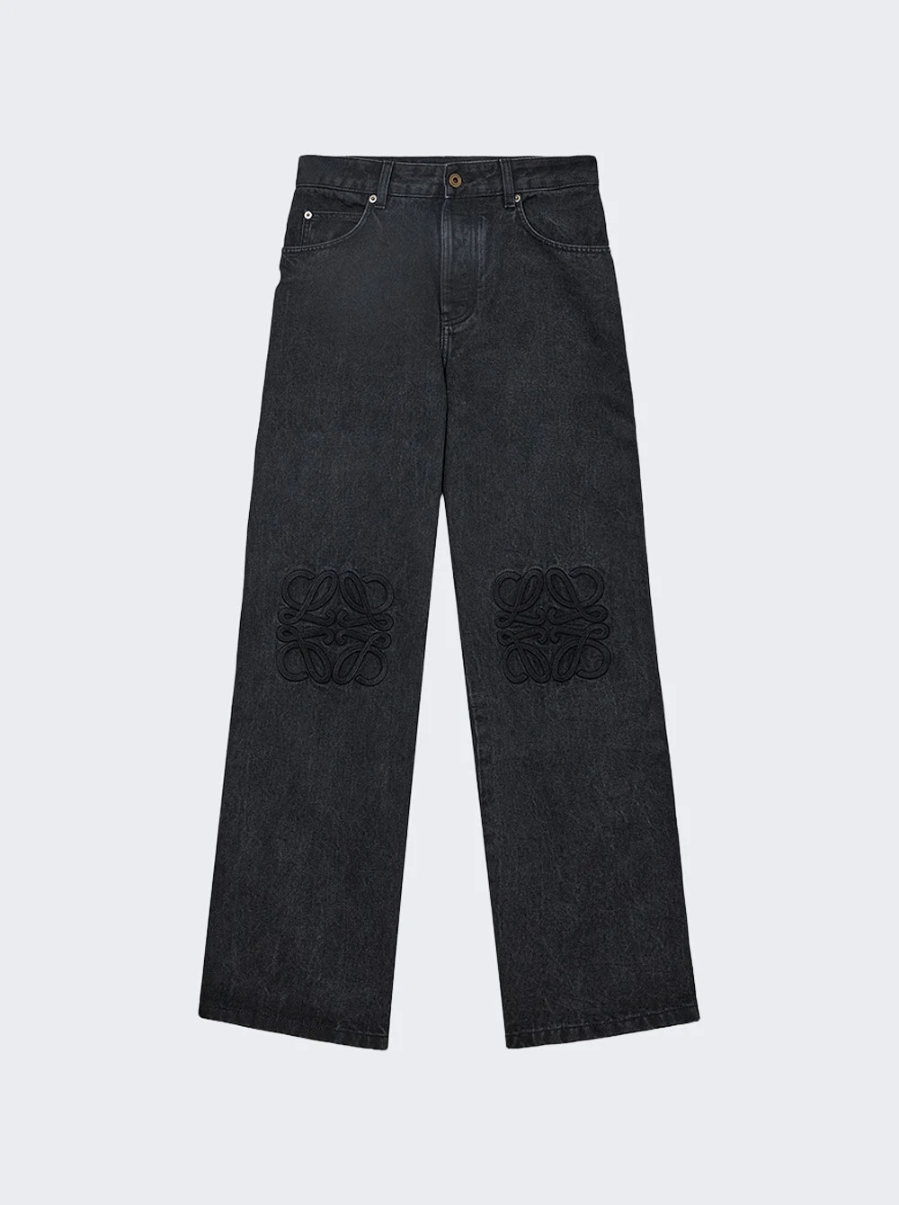 Anagram Baggy Jeans Black - 1