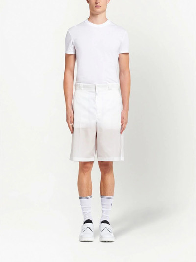 Prada Re-Nylon logo plaque shorts outlook