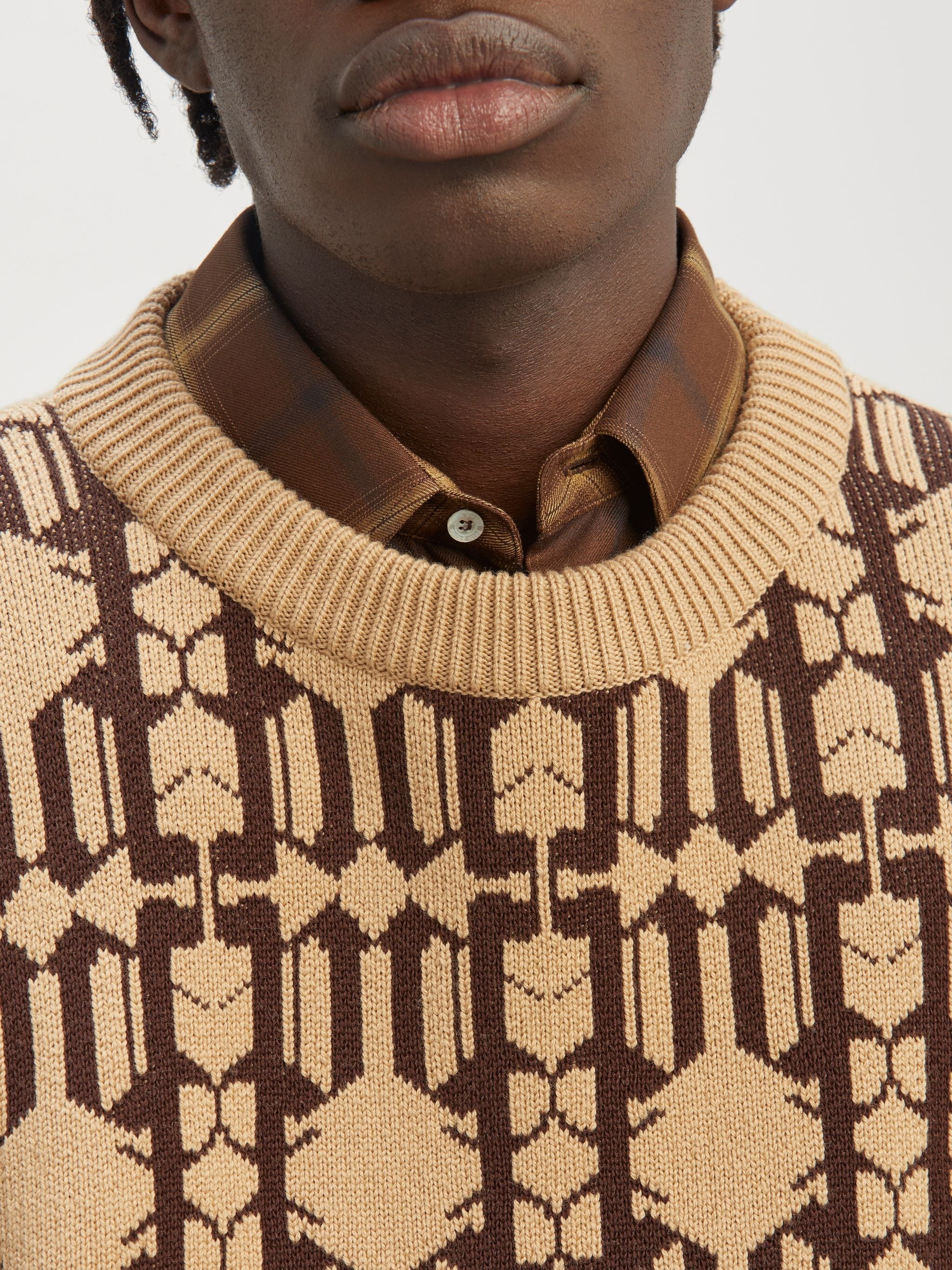 Allover Monogram Jacquard Sweater - 6