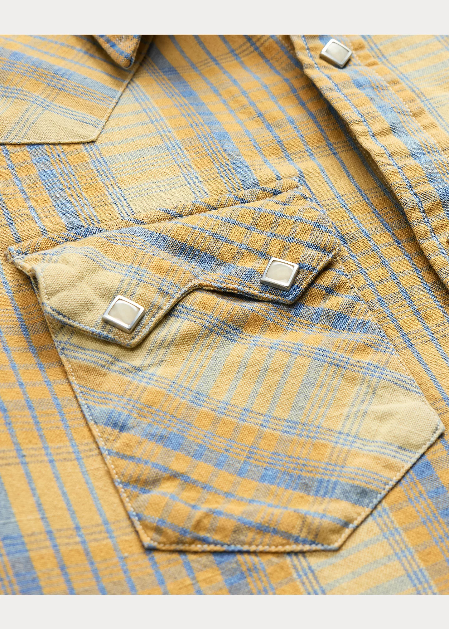 Slim Fit Plaid Western Shirt - 4